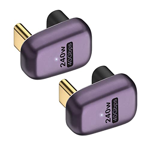 AreMe 240W USB C 180 Degree Adapter (2 Pack), U