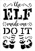 Elf Made Me Do It Stencil with Shoes and Stockings by StudioR12 | Snowflake Holiday Christmas Decor | Reusable Mylar Template | Paint Wood Signs | DIY Seasonal Home Crafting | Select Size (7