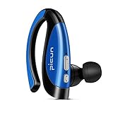 Bluetooth Headphone, Wireless Headset T2, Handsfree Earbud with Mic for iPhone and Android (black/blue)