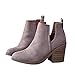 Ankle Boots for Women Booties Heels Black leather Fall Ladies Pointed Toe