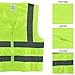 Small /Neiko High Visibility Neon Yellow Zipper Front Safety Vest with 2 Side Pockets, ASIN/ISEA Standard