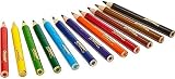 CRAYOLA Half Length Colouring Pencils Assorted 12 Pack - Tough Break Resistant view 2