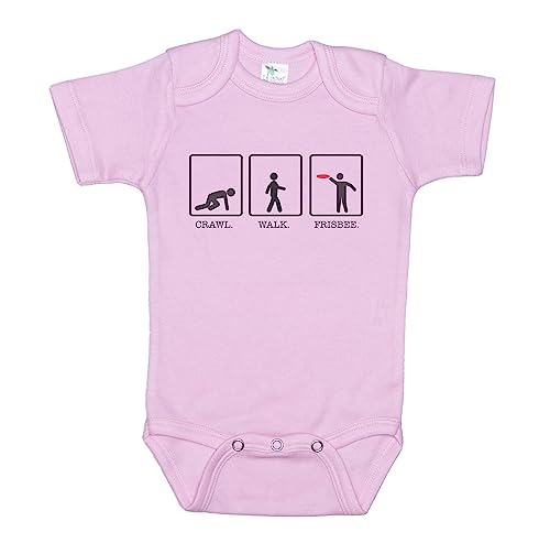 Ebenezer Fire Baby Frisbee Onesie/Crawl Walk Frisbee/Disc Golf Bodysuit/Sublimated Design/Super Soft