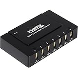 Plugable 7-Port USB 3.0 SuperSpeed Charging Hub with 60W Power Adapter with BC 1.2 Charging Support for Android, Apple iOS, and Windows Mobile Devices