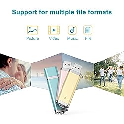 KEXIN 3 Pack 64GB Flash Drive USB Drive Thumb Drive