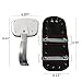 YIFAN Bicycle Bike Back Seat PU Leather Cover Cushion, Bike Child Seat with Back Rest - Black(Line Pattern)