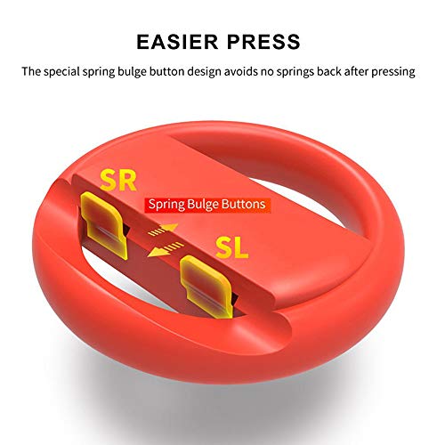 Switch Steering Wheel Switch Racing Wheel for Nintendo Joy Con Controller Handle - Thumbnail 2