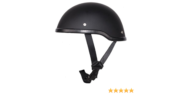 Flat Black Motorcycle Novelty Skull Cap 