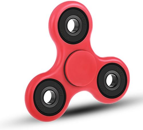 IVOVO Fidget Spinner Hand Spinner Toy Hybrid Ceramic Si3N4 Bearing Fidget Toy for Children &amp; Adults Anxiety Relief Stress Reducer Ball Spinner(Red)