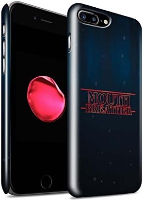 STUFF4 Gloss Hard Back Snap-On Phone Case for Apple iPhone 7 Plus / Mouth Breather Design / Strange Retro Collection