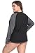 Vegatos Women Plus Size Long Sleeve Rash Guard UV Protection Swim Shirt Swimwear