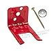 (Lot of 1) Fire Extinguisher Bracket, Wall Hook, Mount, Hanger, Universal from 2 1/2 to 5 Lb. Extinguishers, Universal for All Extinguishers with Valve Body Slots, with Free Screws and WASHERS