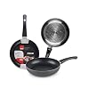 IBILI SARTEN ALUMINIO INDUBASIC 24 CMS, roestvrij staal, zwart, 24 cm