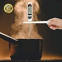 Digital Meat Thermometer-Best Instant Read Thermometer with Calibration and Backlight functions-Kitchen Cooking Outdoor Food BBQ thermometers -CanTesting milk water