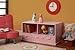 Badger Basket Stackable Toy Storage Organizer - 5-Shelf Modular Unit with 3 Removable Fabric Bins, Solid Panel Construction, Expandable Design for Toys and Crafts - Pink