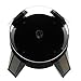 Docooler Black Solar Powered Jewelry Phone Watch 360° Rotating Display Stand Turn Table with LED Light