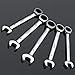 REXBETI 12-Piece Metric Ratcheting Wrench Set, 8-19MM, Chrome Vanadium Steel Combination Wrench Set With Durable Blow Mold Case