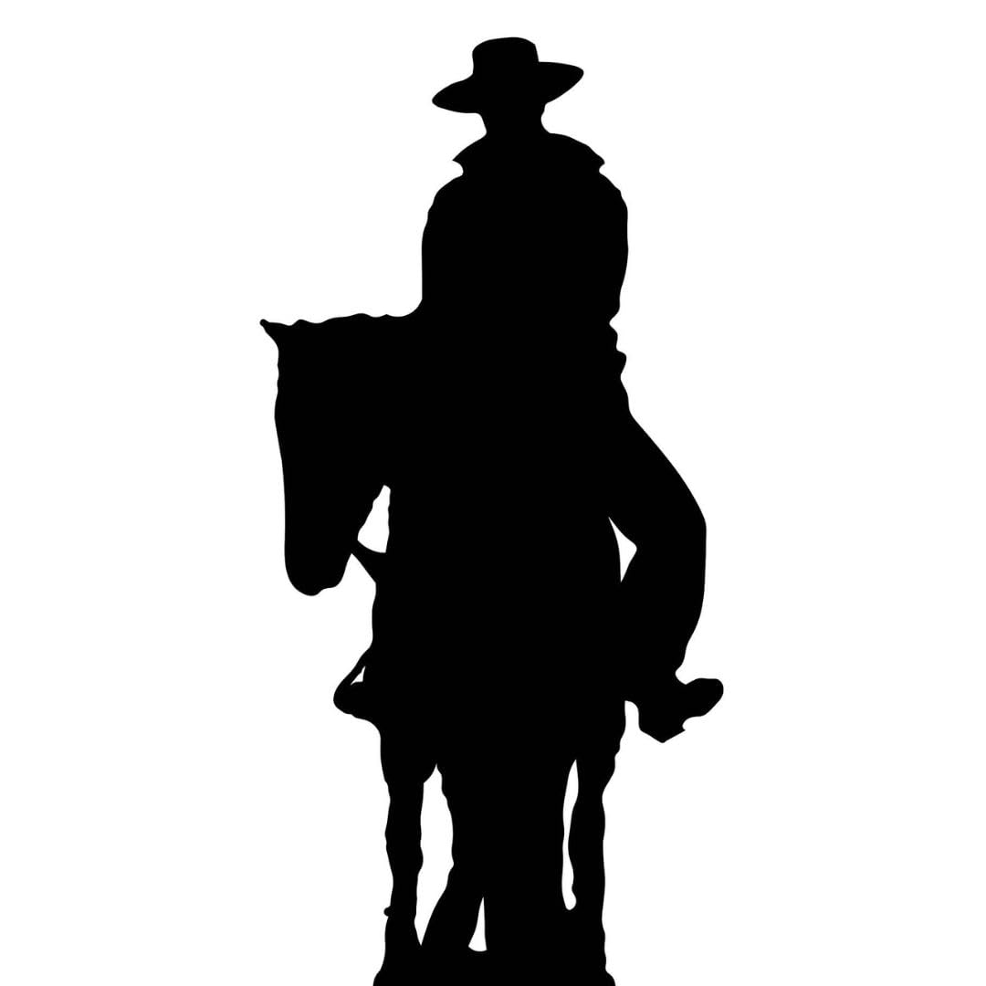 STAR CUTOUTS SC47 Cowboy on Horse Silhouette – Cardboard Cutout | Fun Western Theme Party & Event Decoration