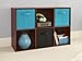 ClosetMaid Cubeicals 6 Cube Storage Shelf Organizer Bookshelf, Stackable, Vertical Or Horizontal, Easy Assembly, Wood, Dark Cherry Finish