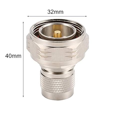 L29 7/16 DIN Microondas RF Adaptador coaxial DIN Macho a N Macho ...