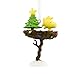 Hallmark Resin Figural Woodstock in Nest Christmas Ornaments