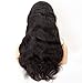 Chantiche Glueless Body Wave 360 Lace Wig with Natural Hairline and High Ponytail Brazilian Virgin 360 Lace Frontal Human Hair Wigs for Women 150% Extra Heavy Density 18inches Natural Color