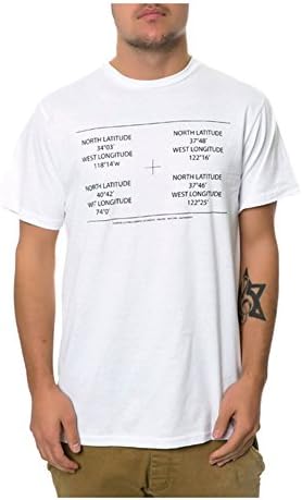Mens The Fourstar Coordinates Graphic T-Shirt