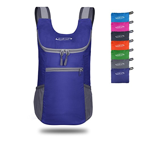 G4Free Small Packable Shoulder Backpack Lightweight Hiking Daypacks Small Casual Foldable Camping Outdoor Bag for Adults Kids 11L(Sapphire)