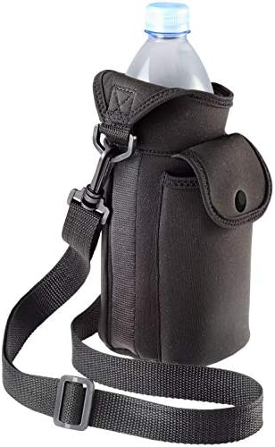 Smooth Trip Neoprene Water Bottle Carrier Bag with Phone Case and Zip Pocket