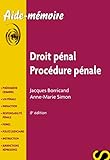 Droit pénal, procédure pénale - 8e éd.: Aide-mémoire Sirey by