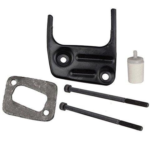 HIPA Muffler Bracket With Bolts Fuel Filter For Husqvarna 340 345 346 346XP 350 351 353 Chainsaw Jonsered 2150 2153 # 544028301