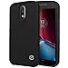 Moto G4 / G4 Plus Case, MP-Mall [Shockproof] Armor Hybrid Defender Rugged Protective Case Cover Fit For Motolora Moto G 4th Generation / Moto G Plus 4th Gen (Black)