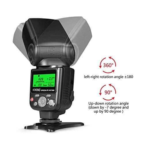 VOKING VK750III Remote TTL Camera Flash Speedlite with LCD Display