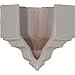 Ekena Millwork MOC03X03BI Outside Corner for Moulding Profiles Less than 3 1/8