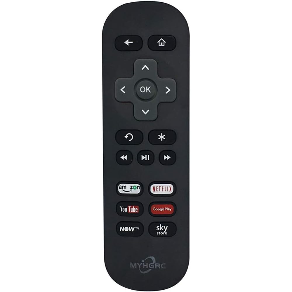 MYHGRC Replacement Now TV Remote Control Compatible with all NOW TV BOX 1 2 3 4 HD LT XS XD Ultra and Express/+, Premiere/+
