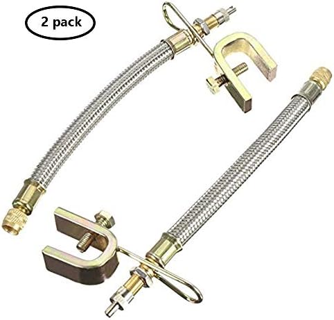 hothuishi 2pcs 304 Stainless Steel 7"/180mm Tyre Tire Valve Stem Extension Adaptors Car Truck Motorcycle Trailer RV Trailer Vehicle