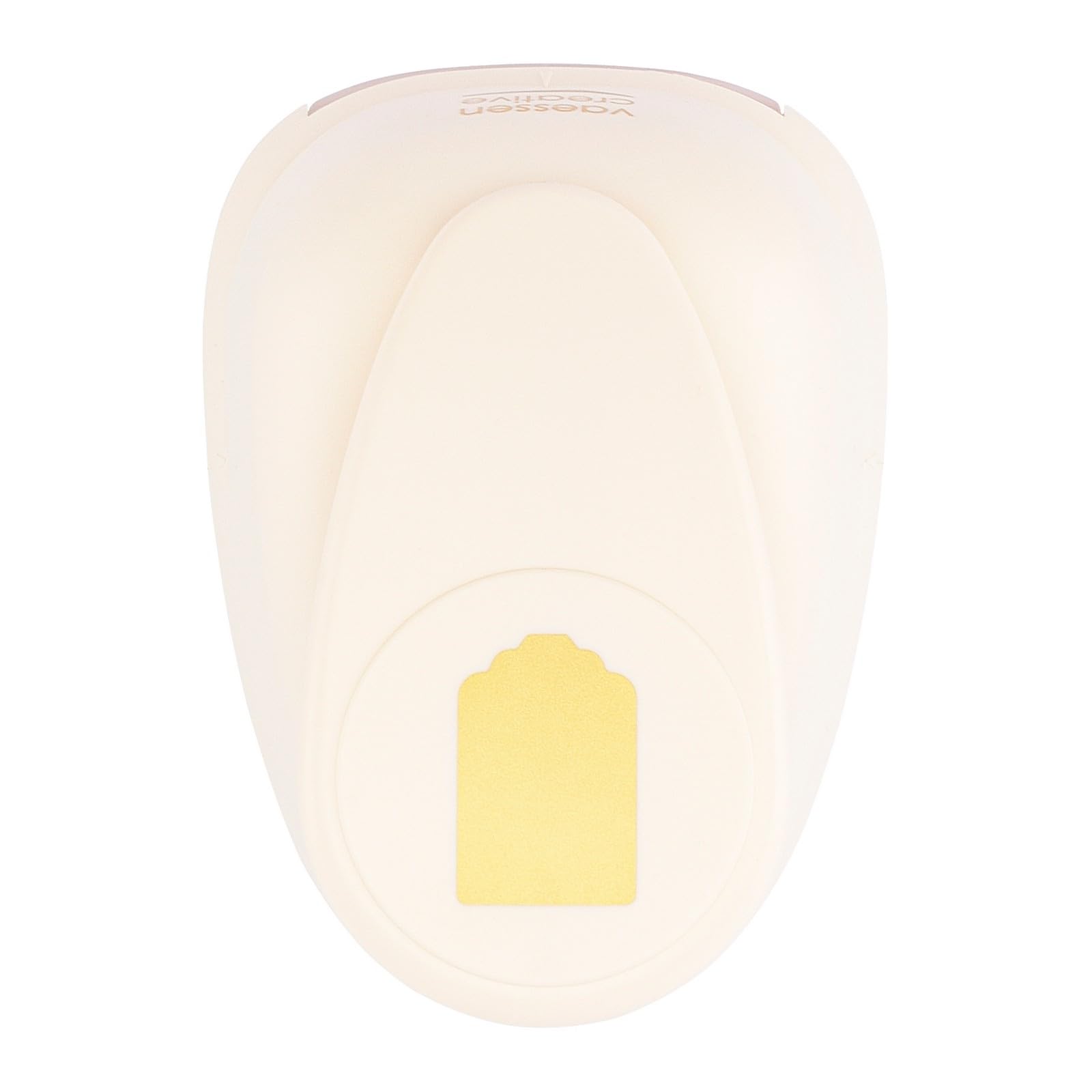 Vaessen Creative Craft Paper Punch - Label - 3,8 x 5,7 cm - Circle Cutter for Crafting and Card Making