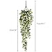 NAHUAA Artificial Hanging Vine, 2pcs 30 inches Outdoor Fake Hanging Plants Luxuriant Wall Hang Garland Porch Patio Arch Balcony Basket Garden Party Wedding Decorations
