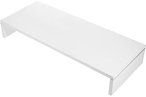 BESPORTBLE Computer Monitor Stand Screen Riser Shelf White Height Extension Rack for Desktop Laptop Screen
