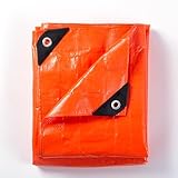 GUARD SHIELD Orange Tarp 8x8 Feet Waterproof Tarps