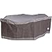 Duck Covers Elegant Waterproof 109 Inch Rectangular/Oval Patio Table & Chair Set Cover, Outdoor Table Cover