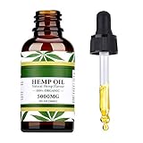 Hemp Oil for Pain, Anxiety & Stress Relief - Pure Hemp Extract - FDA Approved 100% Hemp Oils Supplements 1oz - Helps with Sleep, Skin & Hair 30ml (5000MG)