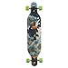 BACKFIRE Drop Through Longboard Complete Double Kick 42x9.5inch Professional longboards (Green)