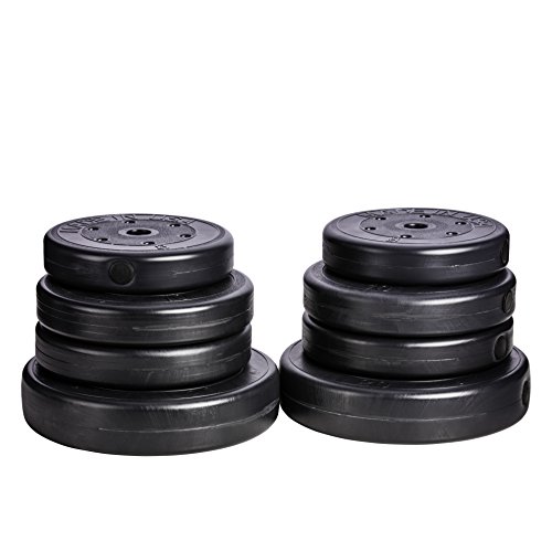 US Weight 100 lb. Traditional Barbell Weight Set with New Upgraded Bar