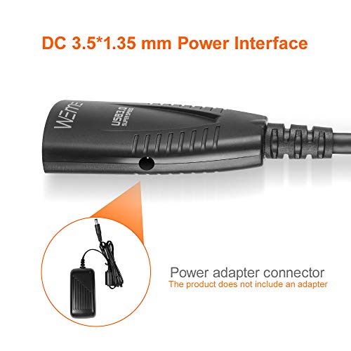 USB Extension Cable, WEme SuperSpeed USB 3.0 Extender Cord Active Type A Male to A Female Data Transfer Cable Long 5 Meters/16.4 Feet for Oculus Rift Sensor, Playstation, Xbox, USB Peripheral Devices