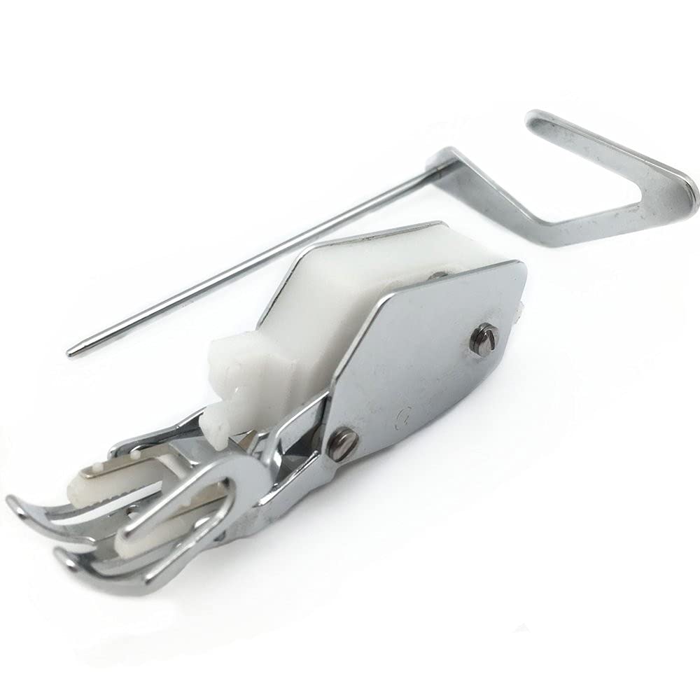 FQTANJU 1 Piece Even Feed Walking Presser Foot with Guide, Used for Husqvarna Viking Groups 5 6 7 D E and Viking 215, 400, 605, Designer I, II.