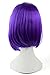 Nuoqi Unisex Anime Teen Titans Raven Purple Hairs Cosplay Wigs ZY10