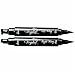 Eyeliner Stamp – WingLiner by Vogue Effects Black, waterproof, smudgeproof, winged long lasting liquid eye liner pen, Vamp style wing, No Dipping required. 2 Pens (10mm Classic)