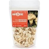 North Spore Wild Dried Matsutake Mushrooms, 28 grams | Spicy Pine Aroma with Hints of Cinnamon, Earthy Umami Flavor, for Soups, Rice &amp; Grilled Dishes, Premium Japanese Ingredient