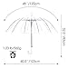 Kung Fu Smith Auto Open Clear Umbrella for Rain Wedding Photography, Large Canopy Wedding Umbrellas for Bride and Groom